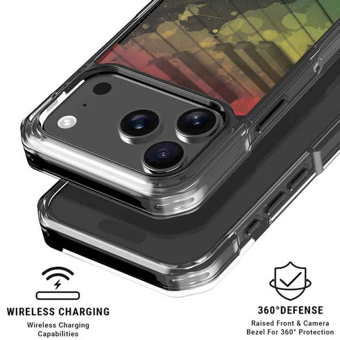 Rasta Color Keys iPhone 18 Pro Clear Case