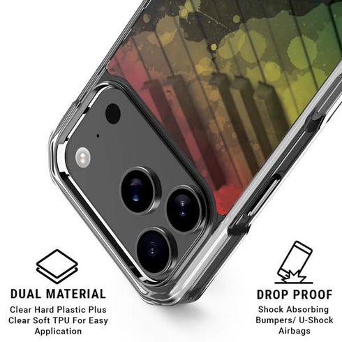 Rasta Color Keys iPhone 18 Pro Clear Case