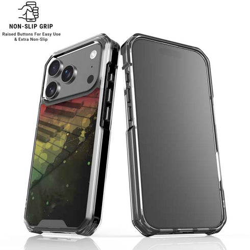 Rasta Color Keys iPhone 18 Pro Clear Case