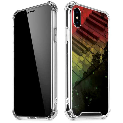 Rasta Color Keys iPhone X/XS Clear Case