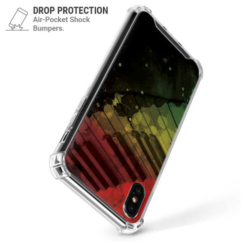 Rasta Color Keys iPhone X/XS Clear Case