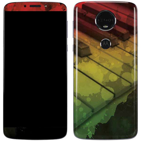 Rasta Color Keys Moto E5 Plus Skin