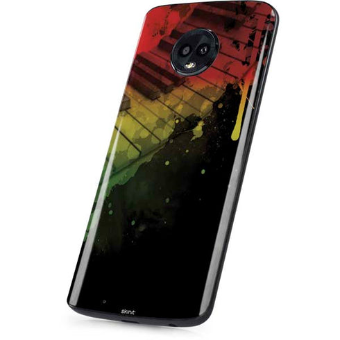 Rasta Color Keys Moto G6 Skin