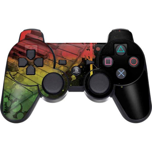 Rasta Color Keys PS3 Dual Shock wireless controller Skin