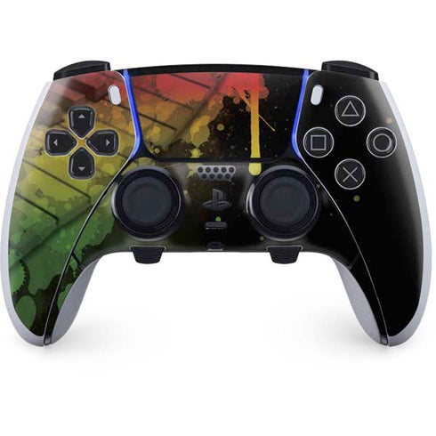 Rasta Color Keys PS5 DualSense Edge Pro Controller Skin