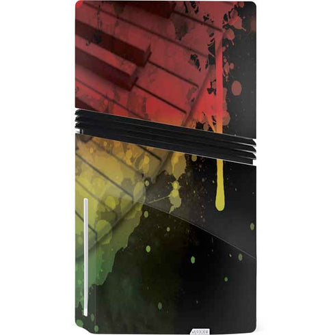Rasta Color Keys PS5 Pro Disk Console Skin
