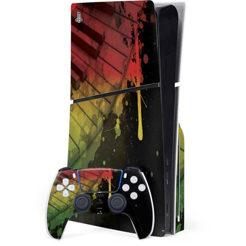 Rasta Color Keys PlayStation PS5 Skins