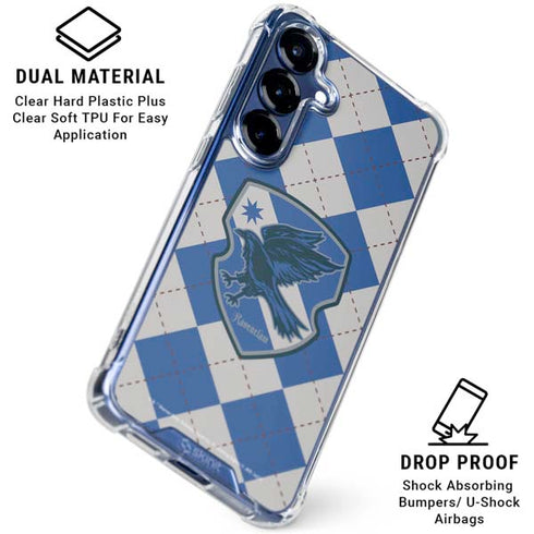 Wizarding Worlds Harry Potter Ravenclaw Crest Galaxy S25 Clear Case