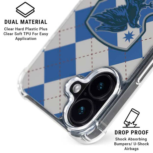 Wizarding Worlds Harry Potter Ravenclaw Crest iPhone 16 Clear Case