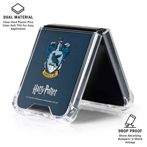 Wizarding World Harry Potter Ravenclaw House Crest Galaxy Z Flip6 Clear Case