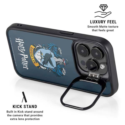 Wizarding World Harry Potter Ravenclaw House Crest iPhone 15 Pro Kickstand Case