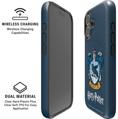 Wizarding World Harry Potter Ravenclaw House Crest iPhone 16 Plus Magsafe Impact Case