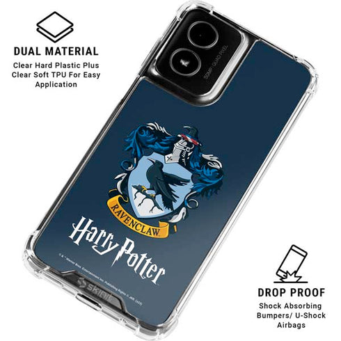 Wizarding World Harry Potter Ravenclaw House Crest Moto G Power 5G (2024) Clear Case