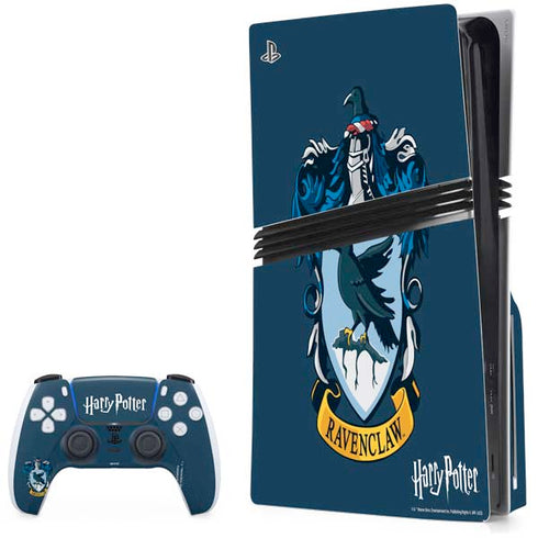 Wizarding World Harry Potter Ravenclaw House Crest PS5 Pro Disk Bundle Skin