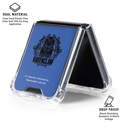 Wizarding Worlds Harry Potter Ravenclaw Illustration Galaxy Z Flip6 Clear Case