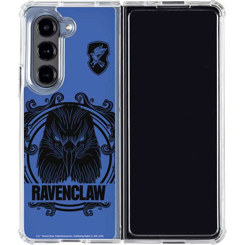 Wizarding Worlds Harry Potter Ravenclaw Illustration Galaxy Z Fold5 5G Clear Case