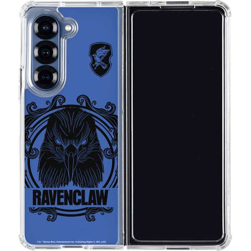 Wizarding Worlds Harry Potter Ravenclaw Illustration Galaxy Z Fold6 Clear Case