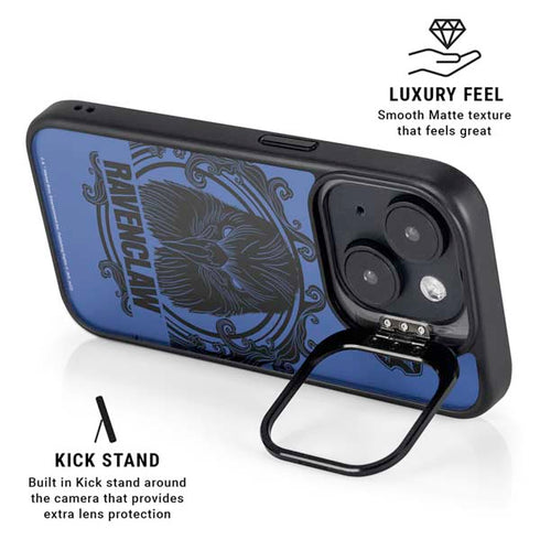 Wizarding Worlds Harry Potter Ravenclaw Illustration iPhone 15 Kickstand Case