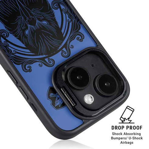 Wizarding Worlds Harry Potter Ravenclaw Illustration iPhone 15 Plus Kickstand Case