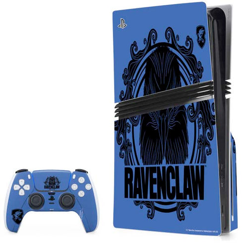 Wizarding Worlds Harry Potter Ravenclaw Illustration PS5 Pro Disk Bundle Skin