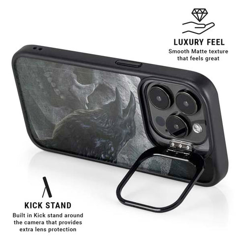 Alchemy Carta Ravens Curse iPhone 15 Pro Kickstand Case