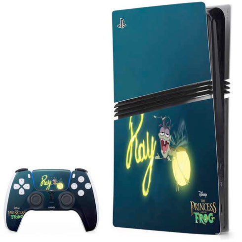 Disney Princess and The Frog Ray PS5 Pro Bundle Skin