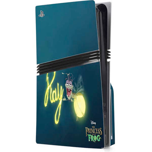 Disney Princess and The Frog Ray PS5 Pro Disk Console Skin
