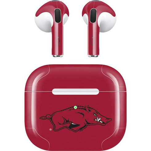 University of Arkansas-Fayetteville Razorbacks Red Logo Apple AirPods (3rd Gen 2021) Skin