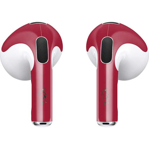 University of Arkansas-Fayetteville Razorbacks Red Logo Apple AirPods (3rd Gen 2021) Skin
