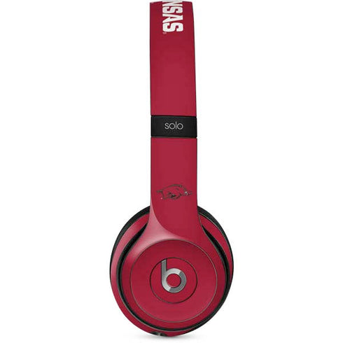 University of Arkansas-Fayetteville Razorbacks Red Logo Beats Solo 2 Wired Skin