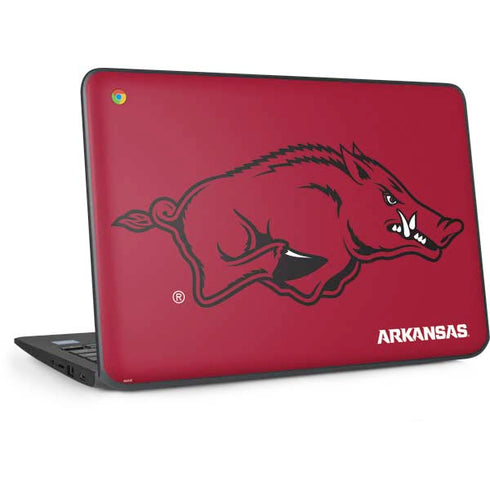 University of Arkansas-Fayetteville Razorbacks Red Logo HP Chromebook Skin