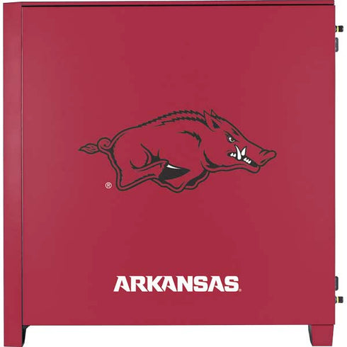 University of Arkansas-Fayetteville Razorbacks Red Logo Corsair 4000D Tempered Glass Mid-Tower ATX Case Skin