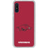 University of Arkansas-Fayetteville Razorbacks Red Logo Galaxy A10e Clear Case