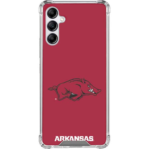 University of Arkansas-Fayetteville Razorbacks Red Logo Galaxy A14 5G Clear Case