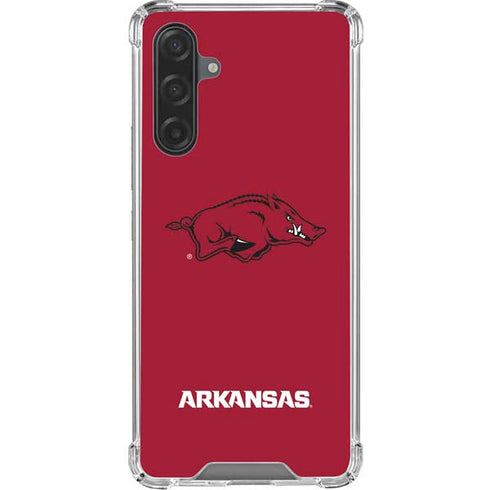 University of Arkansas-Fayetteville Razorbacks Red Logo Galaxy A17 Clear Case