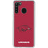 University of Arkansas-Fayetteville Razorbacks Red Logo Galaxy A21 Clear Case