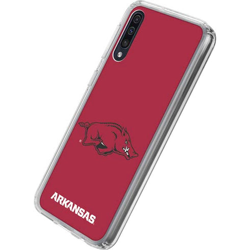 University of Arkansas-Fayetteville Razorbacks Red Logo Galaxy A50 Clear Case