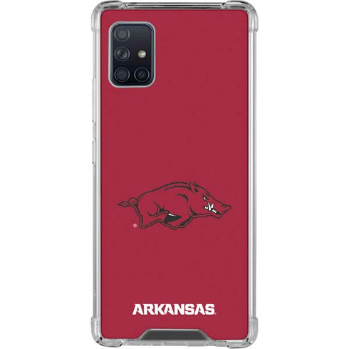 University of Arkansas-Fayetteville Razorbacks Red Logo Galaxy A51 5G Clear Case