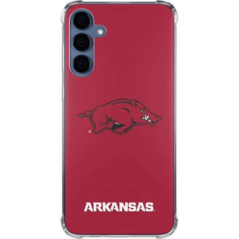 University of Arkansas-Fayetteville Razorbacks Red Logo Galaxy A55 5G Clear Case