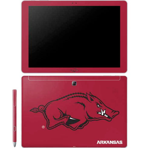 University of Arkansas-Fayetteville Razorbacks Red Logo Galaxy Book 12in Skin