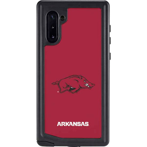 University of Arkansas-Fayetteville Razorbacks Red Logo Galaxy Note 10 Waterproof Case