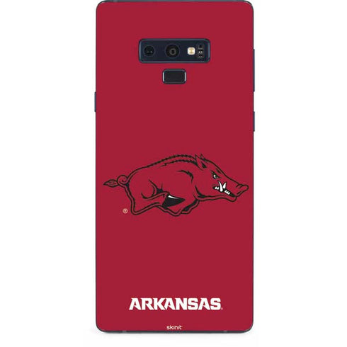 University of Arkansas-Fayetteville Razorbacks Red Logo Galaxy Note 9 Skin