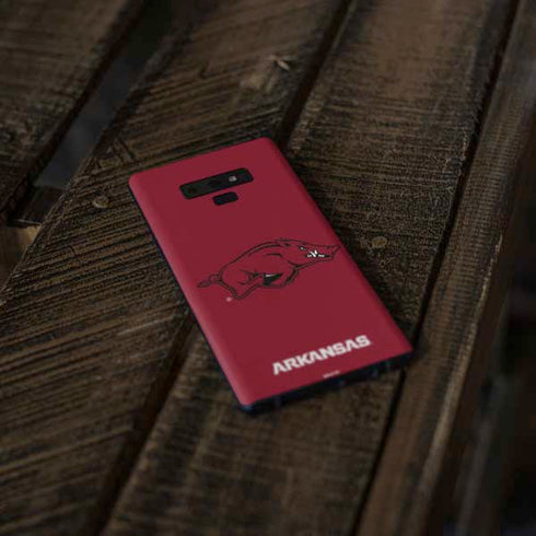 University of Arkansas-Fayetteville Razorbacks Red Logo Galaxy Note 9 Skin