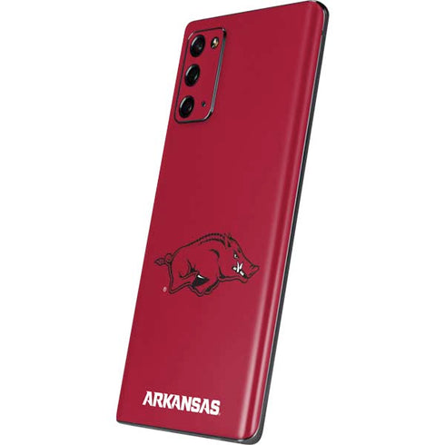 University of Arkansas-Fayetteville Razorbacks Red Logo Galaxy Note20 5G Skin
