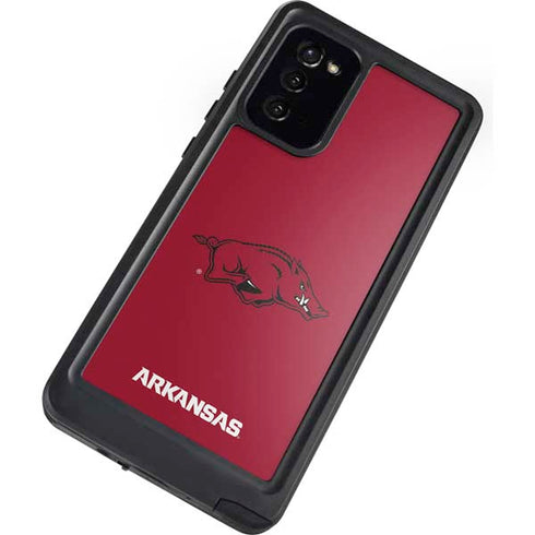 University of Arkansas-Fayetteville Razorbacks Red Logo Galaxy Note20 5G Waterproof Case