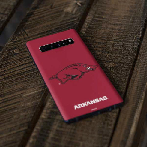University of Arkansas-Fayetteville Razorbacks Red Logo Galaxy S10 Skin