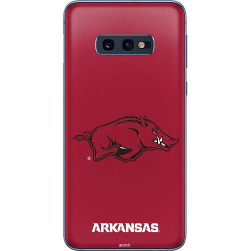 University of Arkansas-Fayetteville Razorbacks Red Logo Galaxy S10e Skin