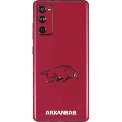 University of Arkansas-Fayetteville Razorbacks Red Logo Galaxy S20 Fan Edition Skin