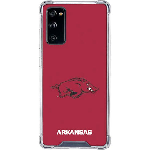 University of Arkansas-Fayetteville Razorbacks Red Logo Galaxy S20 FE Clear Case