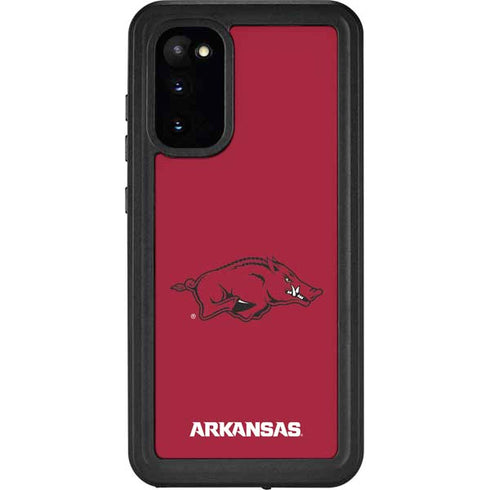 University of Arkansas-Fayetteville Razorbacks Red Logo Galaxy S20 Waterproof Case